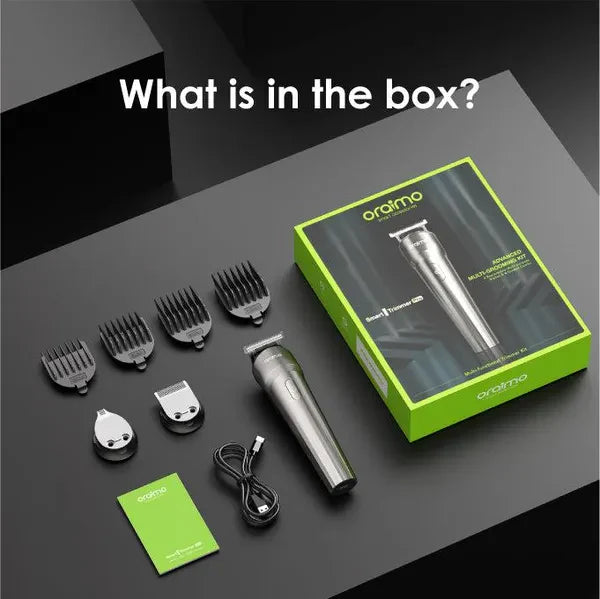 Oraimo Smart Beard & Hair Trimmer โ Rechargeable Grooming Kit for Men (Original)
