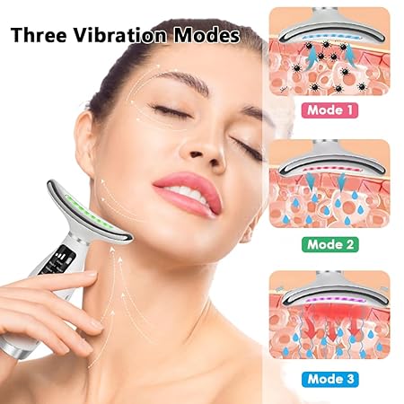 7-color LED Neck & Face Beauty Massager Device
